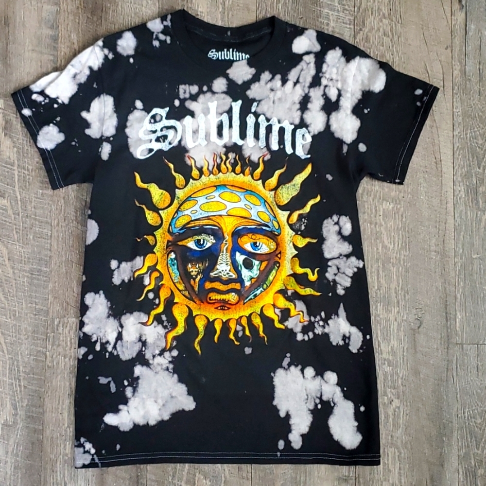 Sublime black & white tie dye t-shirt